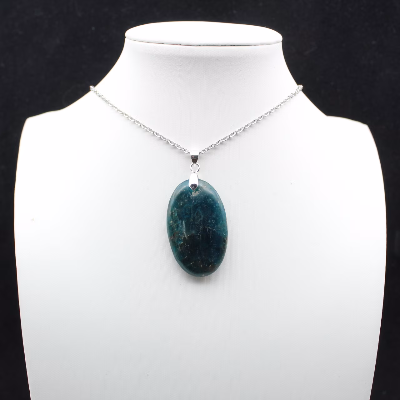 Blue Apatite Pendant from Madagascar - Natural Stone