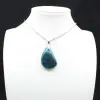 Blue Green Apatite Pendant - Authentic from Madagascar - 2