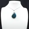 Blue Apatite Pendant from Madagascar - Natural Stone - 3