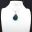 Blue Apatite Pendant from Madagascar - Natural Stone — 3