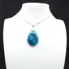 Madagascar Apatite Pendant - Natural Blue Gem - 1