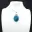 Blue Apatite Pendant from Madagascar - Natural Stone — 5