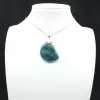 Blue Apatite Pendant from Madagascar - Natural Stone - 6
