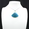 Blue Apatite Pendant - Mineralogical Specimen from Madagascar - 0