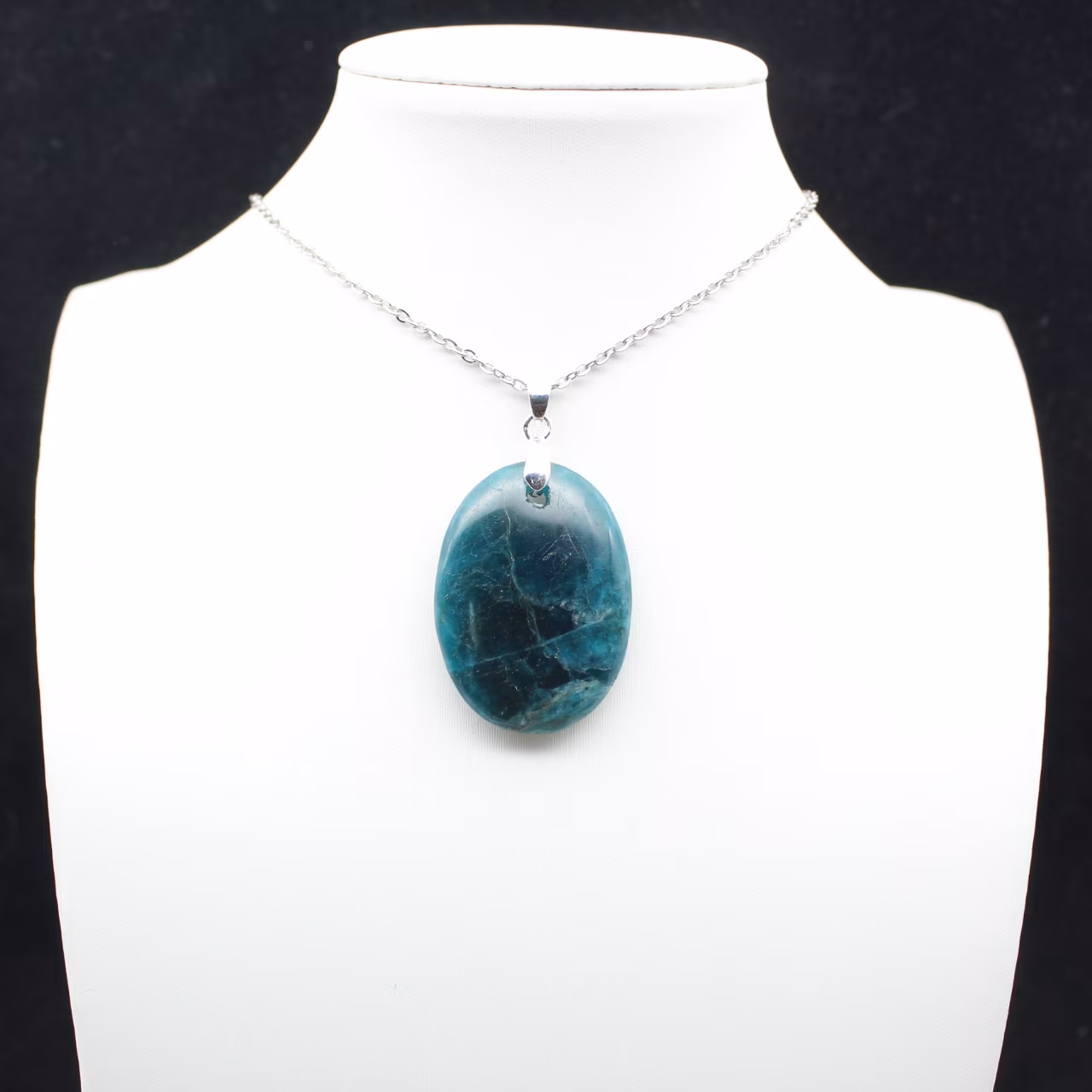 Madagascar Apatite Pendant - Dense Natural Crystal