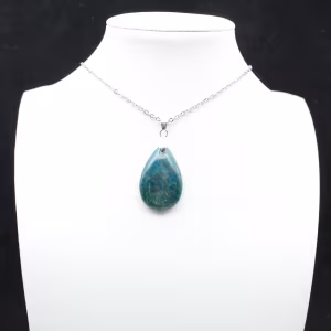 Madagascar Blue Apatite Pendant - Small Precious Specimen