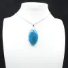Madagascar Apatite Pendant - Blue Crystalline Structure - 0