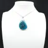 Blue Apatite Pendant from Madagascar - Natural Stone - 8