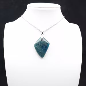 Madagascar Blue Apatite Pendant - High-Quality Specimen