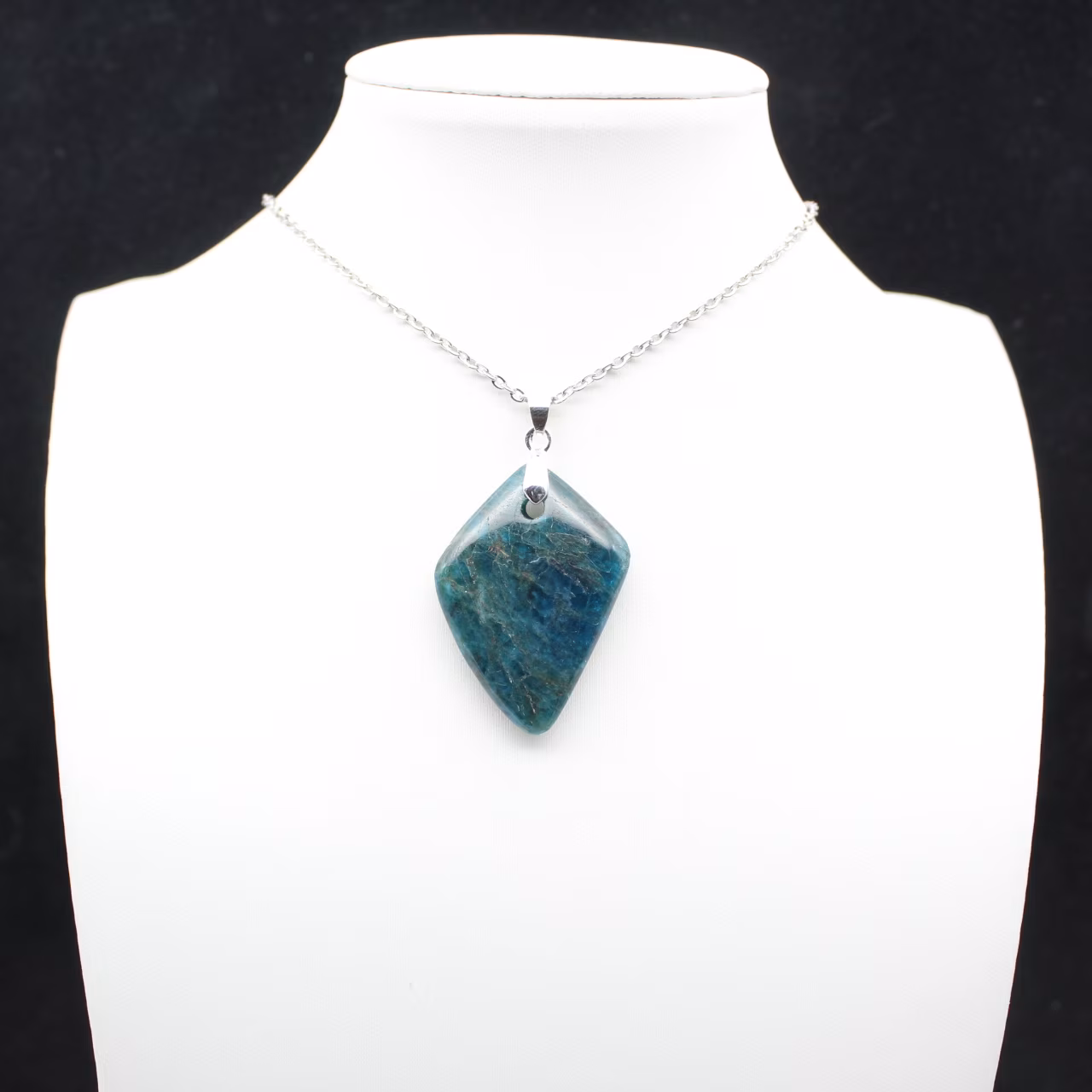 Madagascar Blue Apatite Pendant - High-Quality Specimen