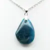 Blue Apatite Pendant from Madagascar - Authentic Mineralogy - 2