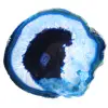 Blue agate slices polished for decoration and study - 1