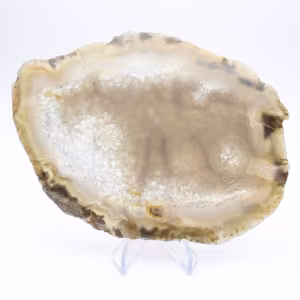 Slice of Brazilian agate geode