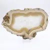 Brazilian banded agate plaque - 1