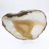 Slice of agate with dense bands - 0