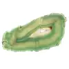 Slice of green agate from Brazil – Dyed natural stone - 0