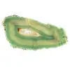 Slice of green agate from Brazil – Dyed natural stone - 1