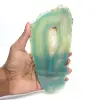 Slice of green agate from Brazil – Dyed natural stone - 3