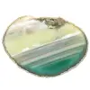 Sliced green agate – Natural specimen from Brazil 210 g - 0