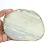 Natural green-tinted agate slice – Brazil 240 g - 3