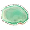 Natural green agate slice – Lightweight specimen 170 g - 1
