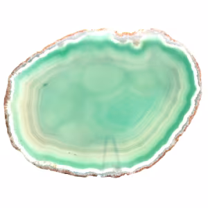 Natural green agate slice – Lightweight specimen 170 g