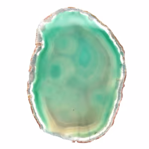Sliced Brazilian green agate – Stone 215 g