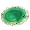 Polished green agate slice – Brazilian specimen 205 g - 1