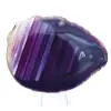 Slice of Brazilian Agate, Dyed Purple, for Collection - 0