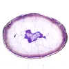 Slice of Purple Agate Mineral - Origin: Brazil - 0