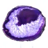 Stone Decoration: Slice of Purple Brazilian Agate - 0
