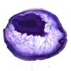 Stone Decoration: Slice of Purple Brazilian Agate - 1