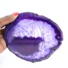 Stone Decoration: Slice of Purple Brazilian Agate - 3