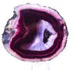 Large Slice of Brazilian Purple Agate for Indoor Use - 0