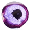 Brazilian Agate: Slice of Mineral Dyed Purple - 0