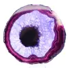 Brazilian Agate: Slice of Mineral Dyed Purple - 1