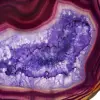 Brazilian Agate, Purple Ornamental Stone Slice - 2