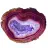 Brazilian Agate, Purple Ornamental Stone Slice