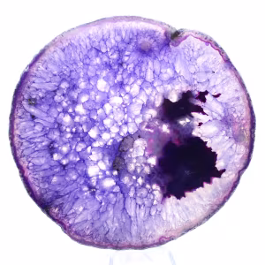Slice of Solid Brazilian Agate, Shades of Purple