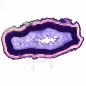 Thin Sliced Agate, Purple Coloring from Brazil