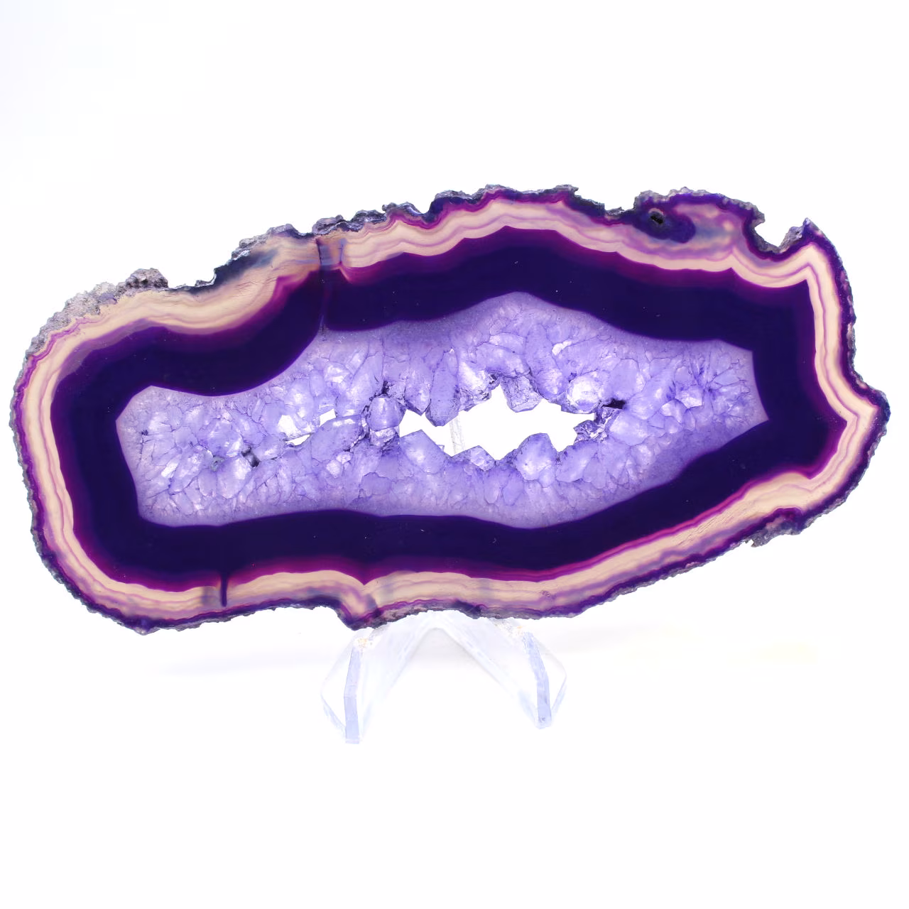 Thin Sliced Agate, Purple Coloring from Brazil