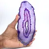 Mineral Decoration: Slice of Brazilian Purple Agate - 3