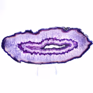 Mineral Decoration: Slice of Brazilian Purple Agate
