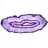 Mineral Decoration: Slice of Brazilian Purple Agate