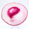 Decorative slice of pink-tinted agate - 0