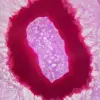 Section of polished, dyed pink agate - 2