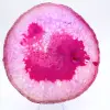 Natural pink tinted sliced agate - 1