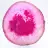 Natural pink tinted sliced agate