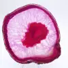Decorative slice of pink-tinted agate - 1