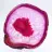 Decorative slice of pink-tinted agate